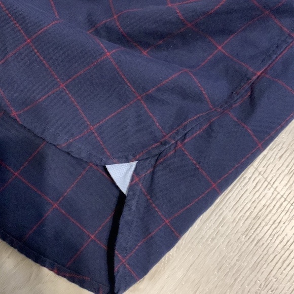 Bonobos Size M Slim Fit Navy/red Plaid windowpane - Picture 8 of 14